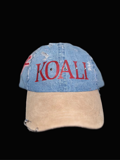 DISTRESSED DENIM HAT
