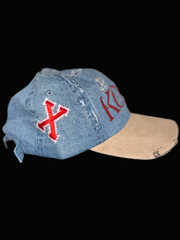 DISTRESSED DENIM HAT