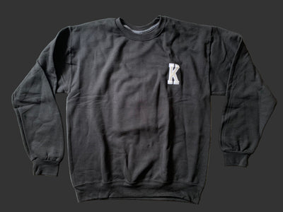 POCKET BLACK CREW NECK