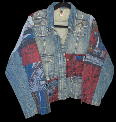 DENIM ZIP-UP