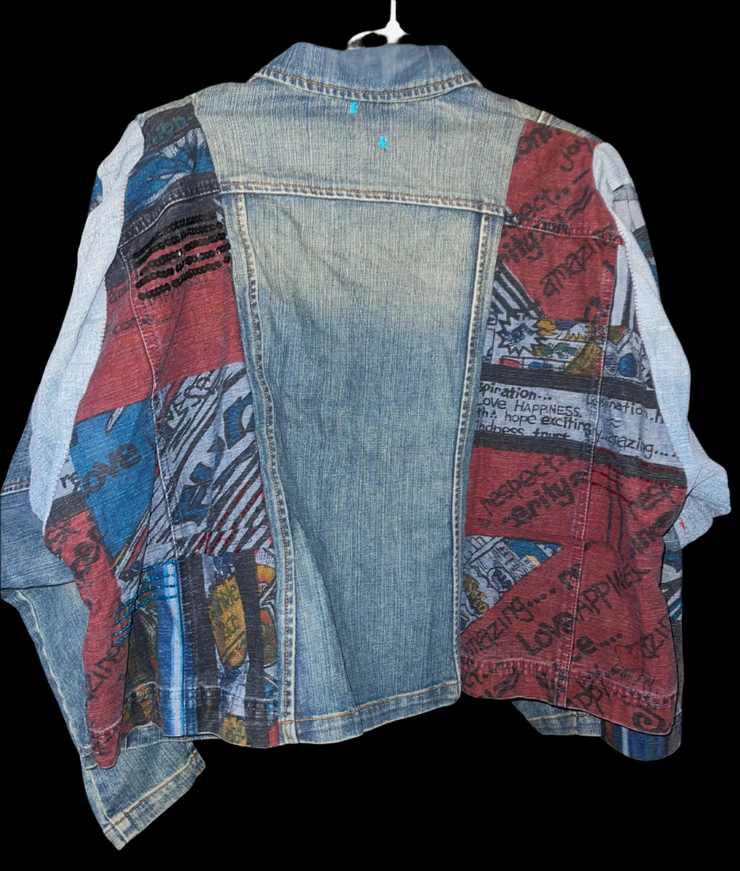 DENIM ZIP-UP